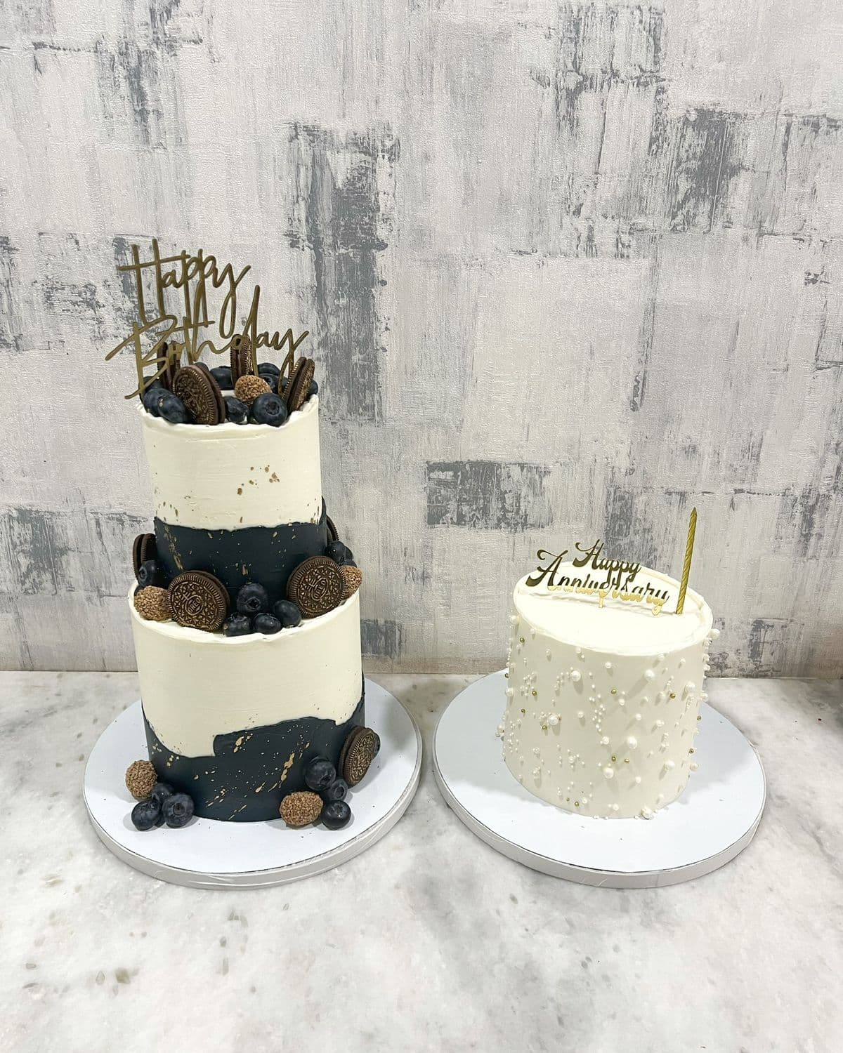 Two cakes
